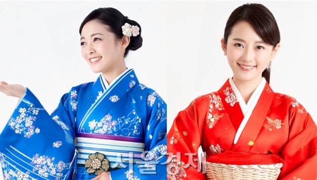 어도비 포토샵에서 ‘hanbok’을 검색하자 나온 일본풍 의상.