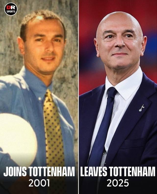 2001년 당시 다니엘 레비 회장(왼쪽)과 현 모습. /사진=DR스포츠 캡처