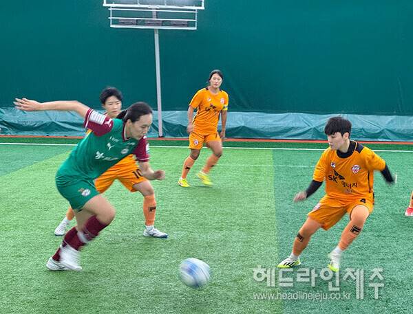 K리그 퀸컵 제주SK와 대전 하나시티즌의 경기. ⓒ헤드라인제주