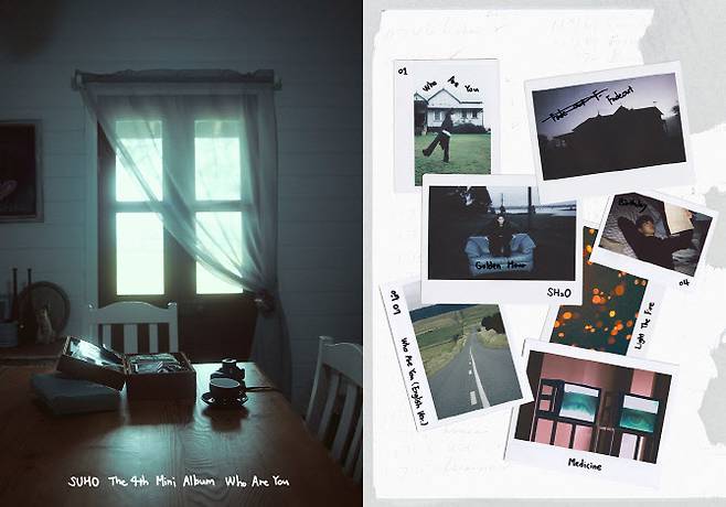 수호 미니 4집 ‘후 아 유’ 스포일러 폴라로이드.(사진=SM엔터테인먼트)