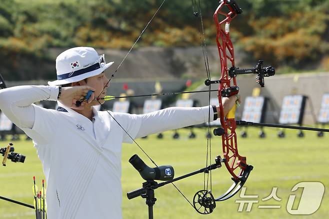 한국남자 컴파운드의 김종호./뉴스1 ⓒ News1 김태성 기자