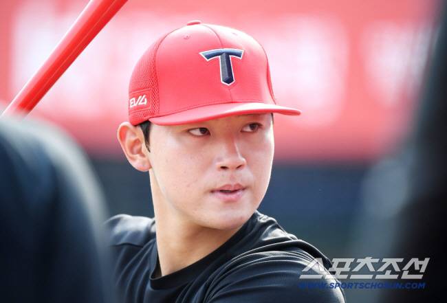 21일 수원 KT위즈파크에서 열린 KIA-KT전. KIA 김도영이 경기 전 훈련하고 있다. 수원=정재근 기자 cjg@sportschosun.com/2025.5.21/