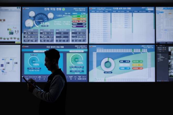 CJ프레시웨이 물류센터 관제실. CJ프레시웨이 제공