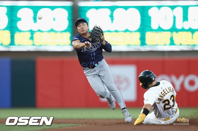 [사진] 탬파베이에서의 김하성. ⓒGettyimages(무단전재 및 재배포 금지)