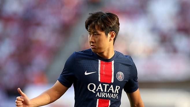 PSG 이강인. 구단 홈페이지 캡처