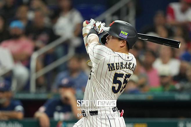 ▲ 올 시즌 뒤 FA 시장에서 큰 관심을 모을 전망인 무라카미 무네타카