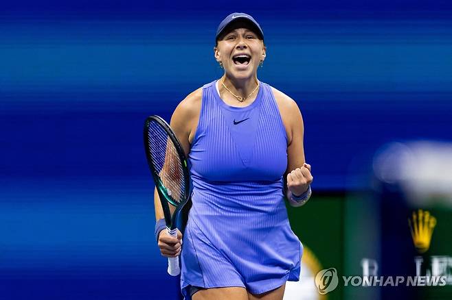 어맨다 아니시모바 [로이터=연합뉴스] Mandatory Credit: Mike Frey-Imagn Images