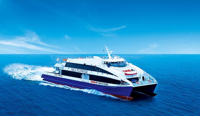 ▲ 대아고속해운 씨플라워호.