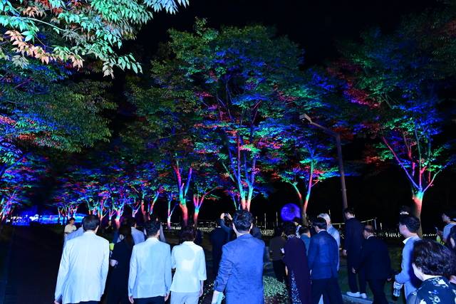 대가야수목원 자연환경과 경관조명을 결합해 아름다움을 발산하고 있다. 고령군 제공