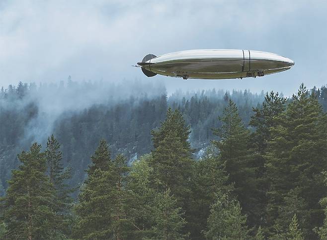 핀란드 기업 켈루가 개발한 비행선. 군사 용도뿐만 아니라 지상 산림 감시 등에도 활용할 수 있다. 켈루 제공