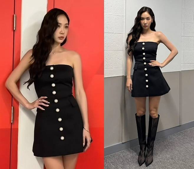 가수 소유가 13kg 감량 이후 더욱 또렷해진 이목구비와 고급스러운 메이크업으로 시선을 사로잡았다. 사진=SNS