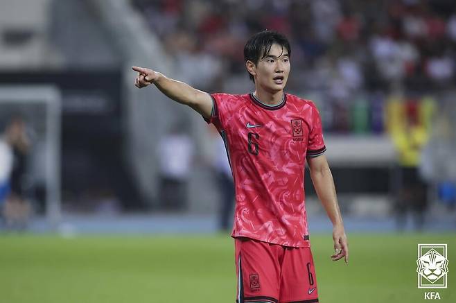 ▲ 축구대표팀 미드필더 김진규 ⓒ대한축구협회