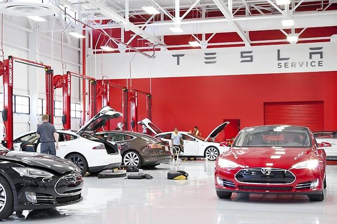 테슬라 서비스센터. 사진=테슬라