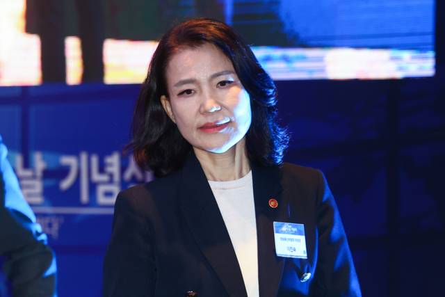 ▲ 이진숙 방송통신위원장이 3일 서울 영등포구 페어몬트 앰배서더 서울에서 열린 제62회 방송의 날 기념식에 참석하고 있다. 2025.9.3 연합뉴스 자료사진