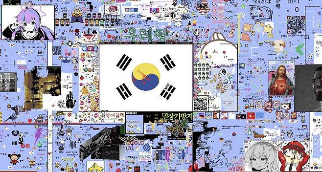 한국과 일본 사용자들이 더블유플레이스에서 국가 간 대항전을 벌이고 있다. 더블유플레이스 캡처