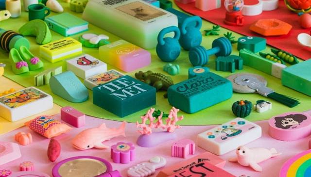 각양각색의 지우개가 전시된 ‘더프렐류드숍’. 더프렐류드숍 인스타그램