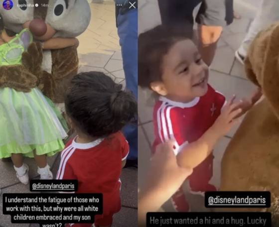 FC 바르셀로나 공격수 하피냐는 아들 가엘이 디즈니랜드 파리에서 인종차별을 당했다고 주장했다. 인스타그램@raphinha 캡처