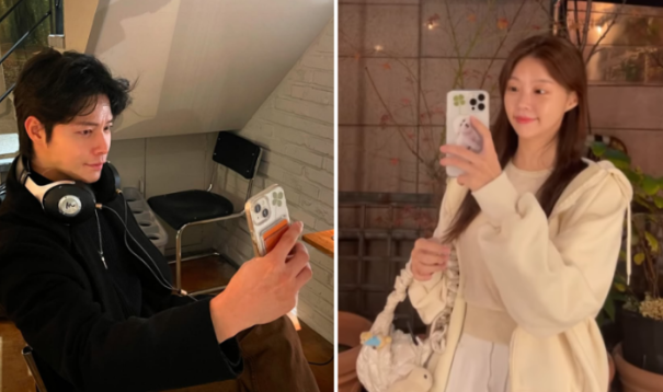 배우 장태오(왼쪽)와 인플루언서 정유진.