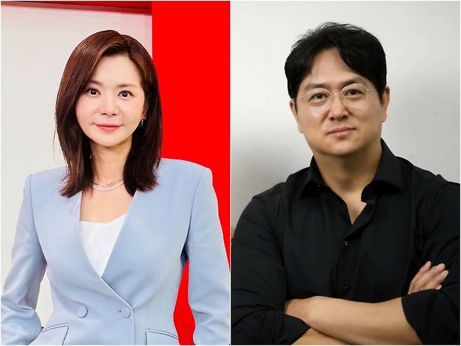 ▲ 정서희 김찬우. 제공|각 소속사