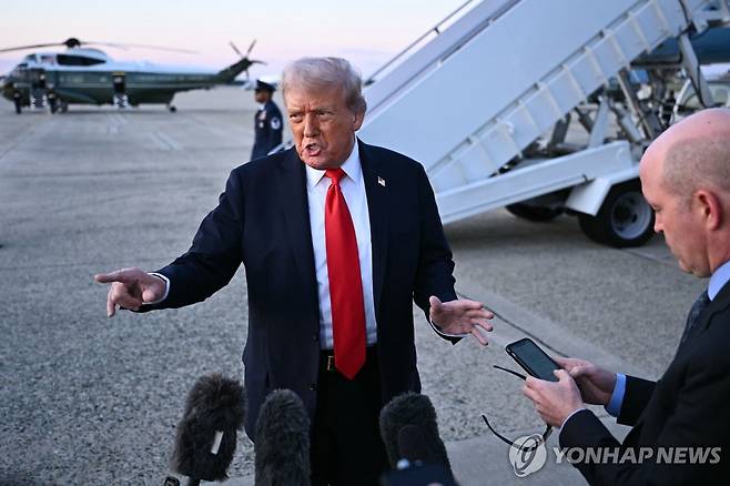 도널드 트럼프 미국 대통령 [AFP=연합뉴스. 재판매 및 DB 금지]