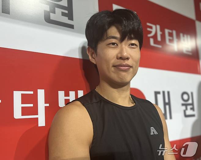 KBO리그 8월 MVP를 수상한 송성문. 2025.9.9/뉴스1 ⓒ News1 이상철 기자