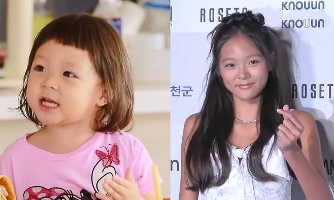 추성훈의 딸 사랑이가 폭풍 성장한 근황을 전했다. '슈퍼맨이 돌아왔다' 유튜브·imbc 유튜브 캡처