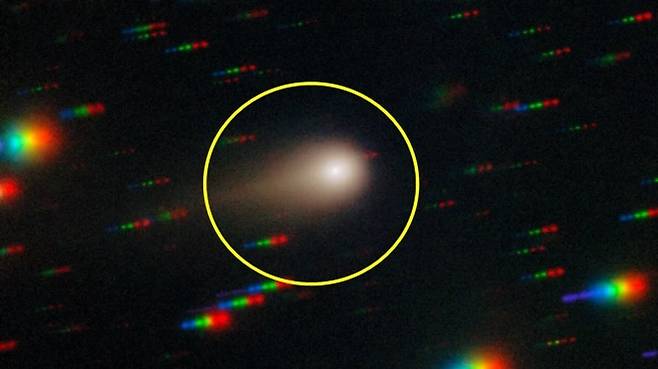 제미니 사우스 망원경으로 포착한 3I/ATLAS. International Gemini Observatory/NOIRLab/NSF/AURA/Shadow the Scientist