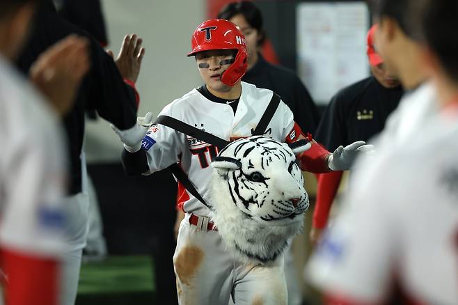 KIA 윤도현은 9월 맹타를 이어가며 팀의 중위권 경쟁에 불을 지피려고 한다. 사진제공｜KIA 타이거즈