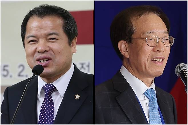 중앙선거관리위원 후보자 위철환 변호사(왼쪽)와 대통령직속 국민통합위원회 위원장 이석연 전 법제처장 [연합뉴스 자료사진]