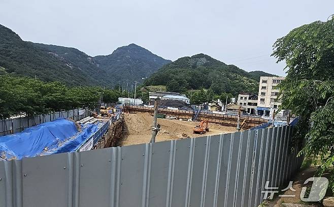 합천영상테마파크 내 호텔 건립 공사 현장. 2023.6.13 뉴스1/한송학기자