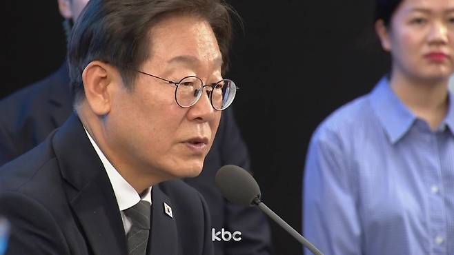 ▲ 지난 6월 25일, 광주서 열린 '광주시민·전남도민 타운홀미팅'에 참석한 이재명 대통령