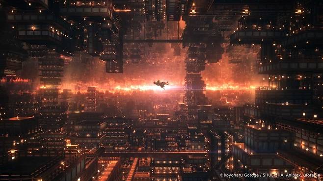 극장판 '귀멸의 칼날: 무한성편'의 주제가 스틸. 애니맥스브로드캐스팅코리아 제공