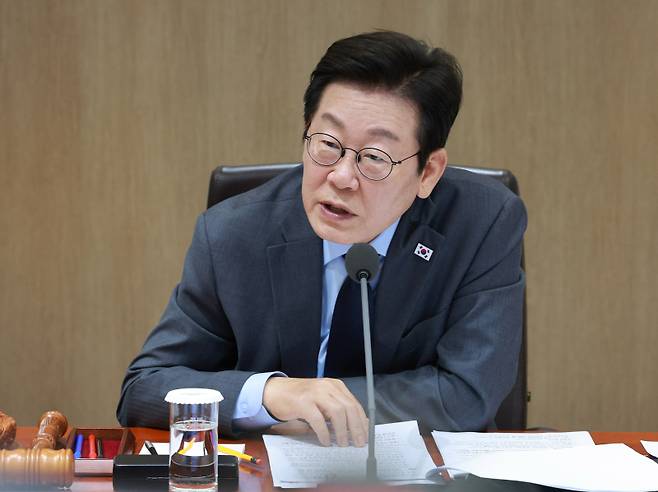 이재명 대통령이 지난 9일 서울 용산 대통령실에서 열린 국무회의에서 발언하고 있다. 연합뉴스