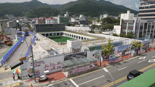 순천시에 들어서는 애니메이션 클러스터 공사 현장 ⓒ뉴스타파