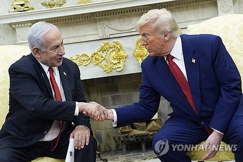 트럼프 미국 대통령과 네타냐후 이스라엘 총리 [EPA 연합뉴스 자료사진. 재판매 및 DB 금지]