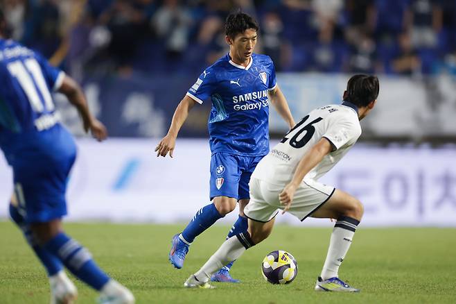 7월27일 수원월드컵경기장서 열린 K리그2 수원삼성과 서울 이랜드 경기 모습. 사진=한국프로축구연맹