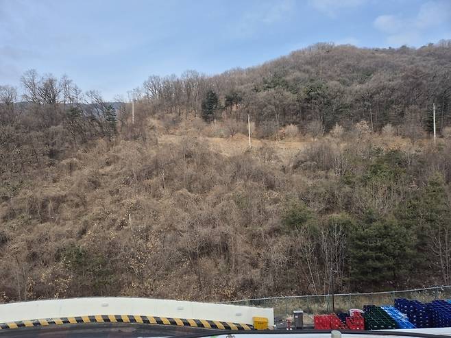 11일 포천시가 확보한 배수지 부지 전경.
