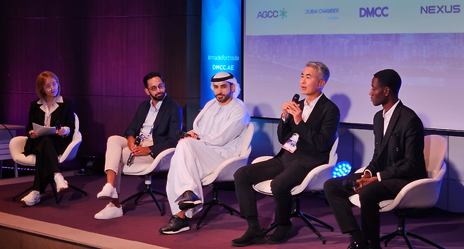 두바이 DMCC 포럼에 참석한 장현국 대표(제공=넥써쓰).