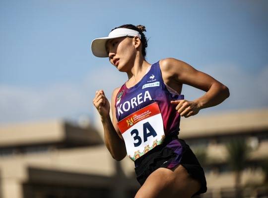 2024 파리 올림픽 근대5종 여자 동메달리스트 성승민의 경기 모습. [연합뉴스 자료사진]