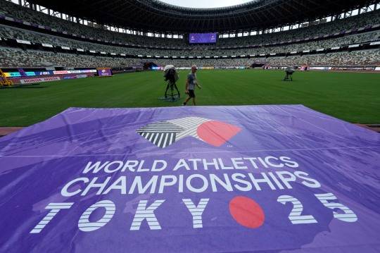 도쿄 세계육상선수권대회가 열리는 도쿄 국립경기장. 사진[AP=연합뉴스 자료사진]