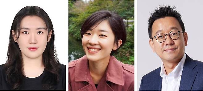 [울산=뉴시스] 구미현 기자 = UNIST 연구진. 사진 좌측부터 임현지 UNIST 연구원(제1저자), 박태은 UNIST 교수, 김동성 POSTECH 교수. (사진=UNIST 제공) 2025.09.11. photo@newsis.com *재판매 및 DB 금지
