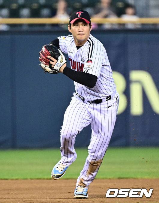 [OSEN=조은정 기자] LG 오지환. 2025.08.07 /cej@osen.co.kr