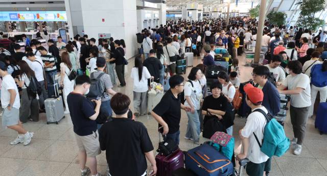 인천국제공항 제1터미널 전경. 영종도=오승현 기자