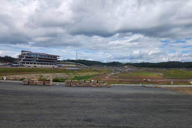 2일 경북 영천시 금호읍 일대에 영천공마공원 조성 공사가 진행되고 있다. ⓒ시사저널 최관호