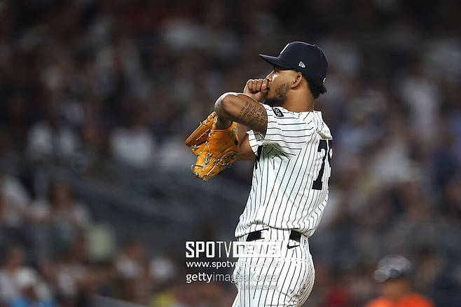 ▲ 뉴욕 양키스 카밀로 도발. 양키스로 이적 후 성적이 좋지 않다.