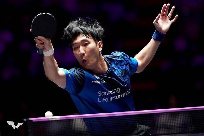 WTT 챔피언스 마카오에 나선 이상수의 경기 장면 [WTT 인스타그램 캡처. 재판매 및 DB 금지]