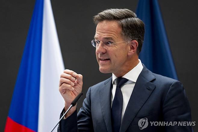 마르크 뤼터 나토 사무총장 [EPA 연합뉴스 자료사진. 재판매 및 DB 금지]