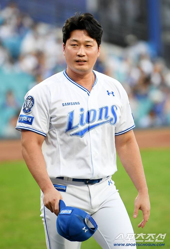 11일 대구 라이온즈파크에서 열린 삼성 라이온즈와 SSG 랜더스의 경기를 앞두고 오승환 은퇴 투어가 진행됐다. 대구=박재만 기자 pjm@sportschosun.com/2025.09.11/