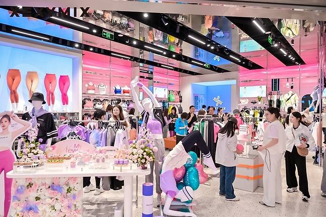 젝시믹스 중국 10호 매장 전경