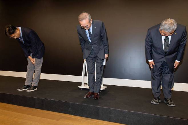 KT는 광화문빌딩에서 11일 기자 브리핑을 열고 대고객 사과했다 / 출처=KT